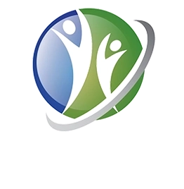 Correct Care Family Chiropractic logo, it is green, blue, and grey.